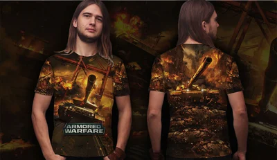 Футболки с полной запечаткой: Armored Warfare